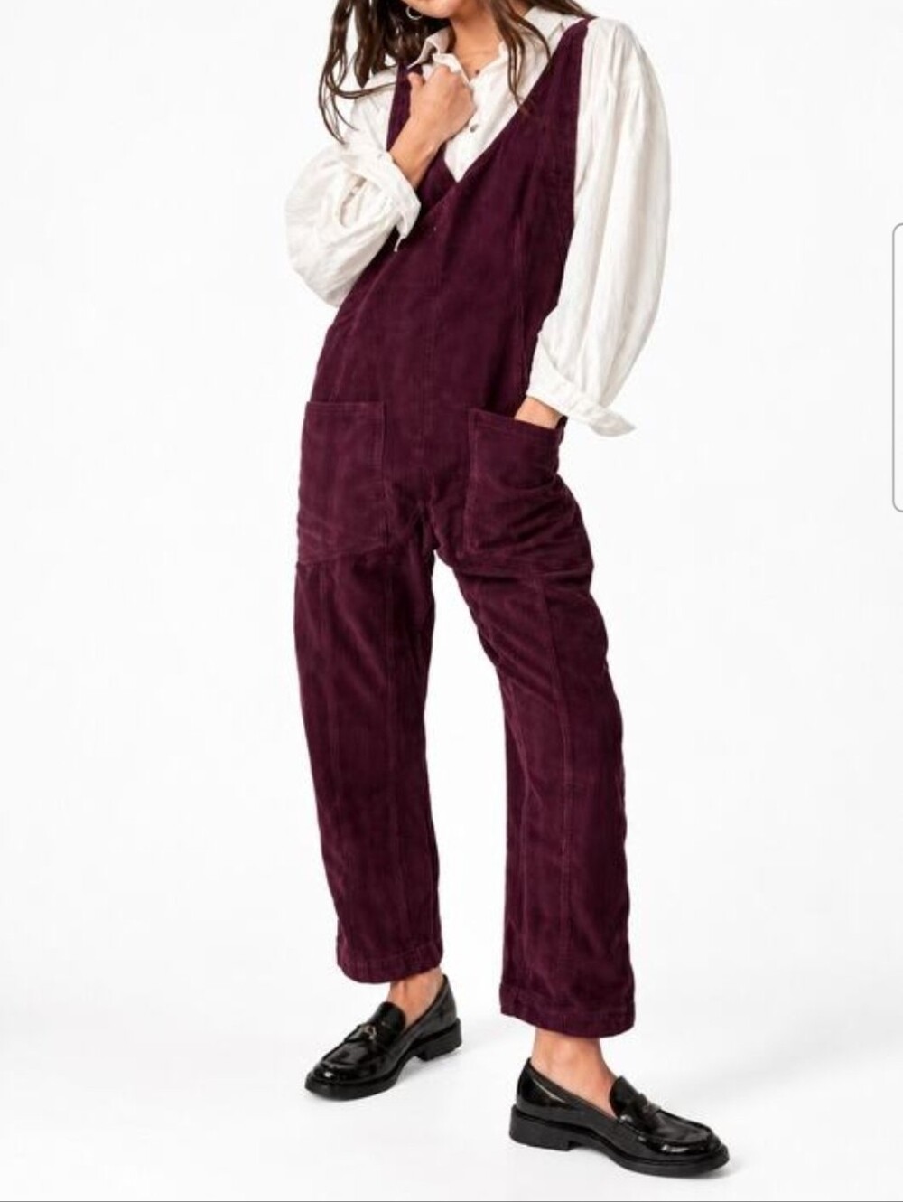 We The Free High Roller Jumper In Acid Wash Dark Maroon